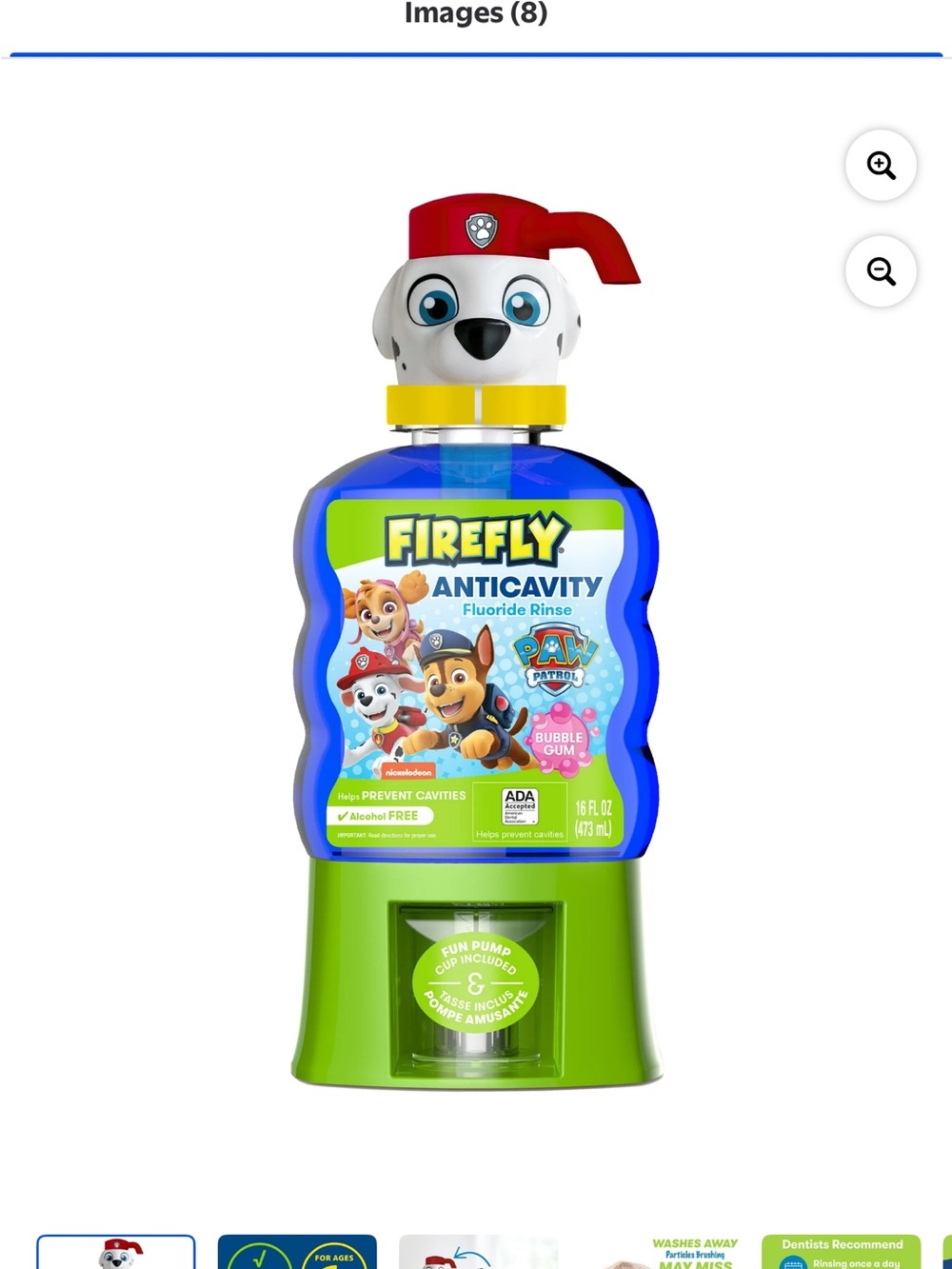 Firefly Anticavity Fluoride Rinse - Bubble Gum Flavor, Three 3️⃣ count bundle